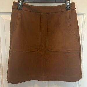 Loft outlet faux suede mini skirt